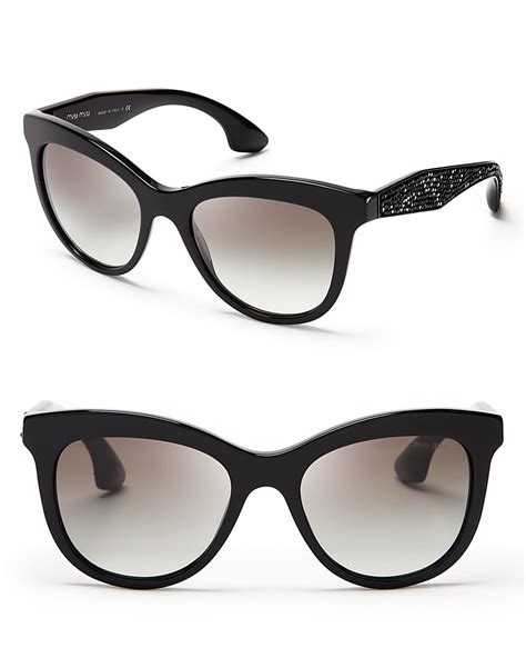 miu miu cat eye black celebrity|Miu Miu VMU02X Cat Eye Glasses .